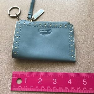 Coach key ring wallet - lt blue